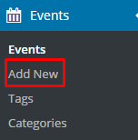 Add new Event item