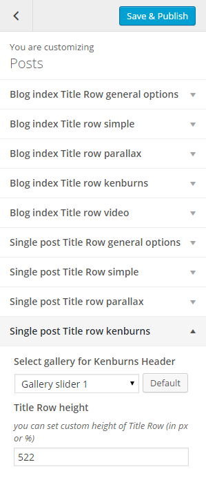 Single post title row kenburns